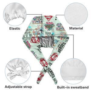 महिलाओं के लिए पूर्ण मुद्रण स्क्रैब कैप महिलाओं के लिए पूर्ण मुद्रण स्क्रैब टोपी लैब नर्सिंग स्क्रब उपकरण डॉक्टर - Product Image 5