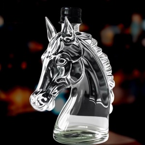 <span class=keywords><strong>Carafe</strong></span> à <span class=keywords><strong>whisky</strong></span> en forme de cheval, <span class=keywords><strong>carafe</strong></span> en verre borosilicate avec <span class=keywords><strong>bouchon</strong></span>-Décor de bar moderne pour cadeau scotch, bourbon, rhum - Product Image 5