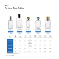 Flacon de parfum vide en verre rond personnalisé de luxe haut de gamme 100 ml en gros