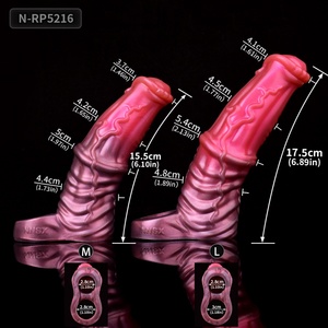Funda para pene Monster Cock, anillo para pene, funda para pene de caballo, funda de silicona para agrandar el pene, funda para pene con nudo para hombres - Product Image 6
