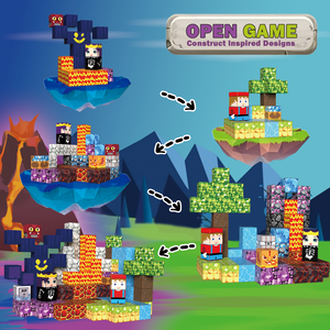 ชุดตัวต่อแม่เหล็กพลาสติก 3 มิติ EPT 100 ชิ้น ของเล่นเสริมพัฒนาการทางประสาทสัมผัสแบบมอนเตสซอรี่ สำหรับเด็กชายและเด็กหญิง เหมาะสำหรับการเดินทาง - Product Image 2