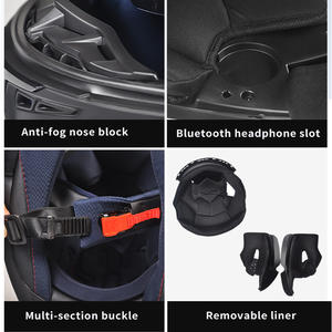 高品質 AD モトクロス ヘルメット ABS 耐衝撃安全性 新品 ポータブル PC製バイザー ヘルメット 工場卸売 - Product Image 3