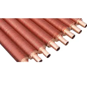 Aluminum Copper Knurled L Fins L LL KL Finned Tube Heat Exchanger