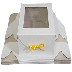 FACTORY WHOLESALE WHITE CAKE BOX WITH WINDOW