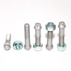 Customized non-standard Half Thread Hex Flange Bolts and nut axle bolt Wheel Bolts for car