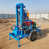 Foreuse mobile multifonctionnelle pour puits d'eau, portable, 150 m, pour l'échantillonnage des sols