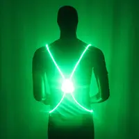 Светоотражающий жилет со светодиодной подсветкой, 360 градусов, жилет и ремень со светодиодной подсветкой для бега, велоспорта, походов, для мужчин, женщин и детей