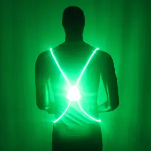 Licht Led Vest 360 Graden Reflecterende Led Running Fietsen Of Wandelen Vest & Riem Voor Mannen, Vrouwen & Kinderen