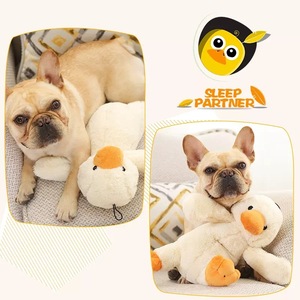 Teddy/Corgi puppy <b>plush</b> duck pet toy, makes sounds, durable, chewable, for keeping dogs entertained. - Product Image 3
