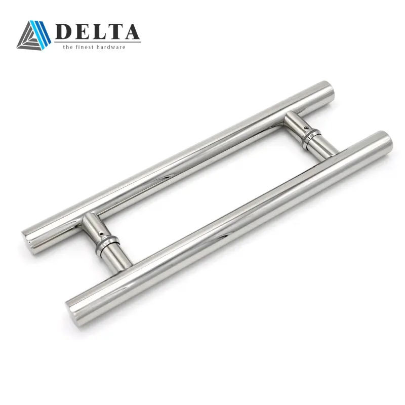 डेल्टा उच्च गुणवत्ता एच आकार बड़े दरवाजा लीवर को संभालने स्टेनलेस स्टील पॉलिश 48 इंच लकड़ी के दरवाजे ग्लास दरवाज़े के हैंडल