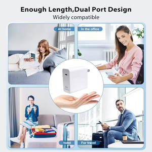 Pabrik baru 65W USB-C PD pengisi daya Cepat kabel Tipe C steker US/EU/UK untuk Laptop adaptor daya untuk MacBook Dell Lenovo Huawei HP - Product Image 3