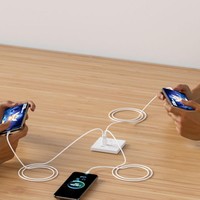 USB A'dan 3 USB C'ye Çoklu Şarj Kablosu 1M Dolaşmayan Akıllı Telefon Tablet Kulaklık Araç Şarj Cihazı OEM Çoklu Usb c Şarj Kablosu