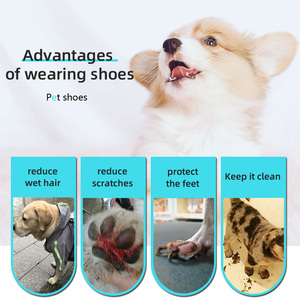 Scarpe Monouso per Cani Protezione Zampe Benda Autoadesiva Regolabile Copri Zampe Usa e Getta per Cani per Passeggiate all'Aperto - Product Image 6