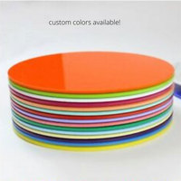 JAYI Sets de table en acrylique transparent avec impression UV personnalisée Set de napperons Lucite pour table