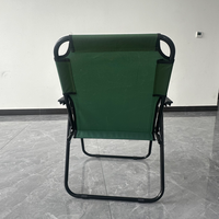 Chaise de plage pliable portable d'extérieur, cadre en acier inoxydable, design moderne, légère, pour pique-nique, jardin, randonnée