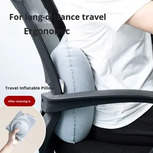 Portable Travel Pillow for Airplanes High-Speed Trains <b>Car</b> Rides Outdoor Camping Nap Time Foldable Lumbar Support Pillow - Product Image 4