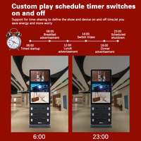 Kiosco Publicitario LCD Android de 32 y 43 Pulgadas, Estación de Carga USB para Teléfonos Inteligentes, Señalización Digital con Bloqueo