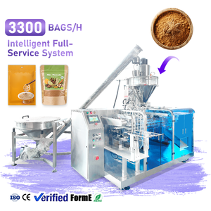 Máquina Empacadora Automática de Bolsas Preformadas Doypack para Productos en Polvo, Máquina Empacadora de Bolsas con Cierre para Polvo de Sazonador - Product Image 1