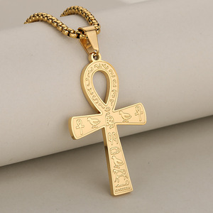 Colgante de Acero Inoxidable con Símbolo Egipcio Antiguo, Estilo <span class=keywords><strong>Hipster</strong></span>, Hip-hop, Personalidad, para Hombre - Product Image 5