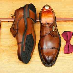 Oxfords grande taille pour hommes, chaussures en cuir décontractées pour le printemps, Oxfords élégants faits à la main au Royaume-Uni - Product Image 1