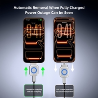 Séparateur 140W de haute qualité entièrement chargé, avec arrêt automatique intelligent par IA et retrait sécurisé des connecteurs
