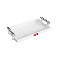 Plateaux de rangement pliables en silicone de qualité supérieure, écologiques, de qualité alimentaire, pour la salle de bain, la cuisine, le bureau, usage quotidien, avec poignée