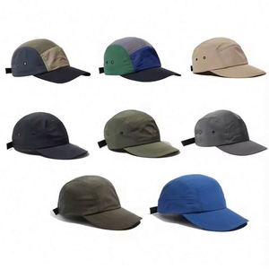 Custom Nylon Waterproof Outdoor Quick Dry Fit Dry-Fit Camp Camper Blank Running 5-Panel Five 5 Panel 5Panel Cap <b>Hat</b> Caps <b>Hats</b> - Product Image 4