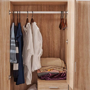 Étagère de lit, triple couleurs en bois, style moderne, 1 pièce, avec 2 tiroirs avec <span class=keywords><strong>porte</strong></span> miroir, armoire, 120cm - Product Image 6