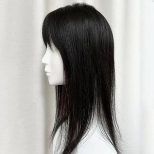 Extensions naturelles de cheveux Remy avec <span class=keywords><strong>frange</strong></span> pour femmes, en français, en français, en 3D - Product Image 5