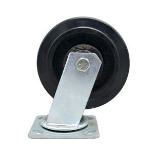 Ss Dustbin SS 6 Inch Solid Rubber Iron Caster Trolley Wheel Swivel Dustbin