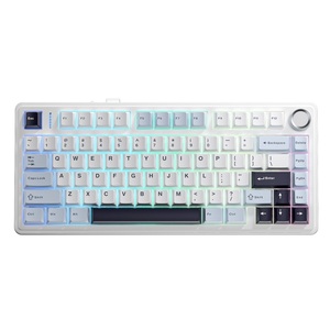 คีย์บอร์ดเกมมิ่ง AULA F75 75% แบบมีปะเก็นเชื่อมต่อได้สามโหมด ไร้สาย รองรับการเปลี่ยนสวิตช์ได้ ไฟ RGB Backlit แบตเตอรี่ 4000mAh ปุ่มกด PBT สำหรับ <span class=keywords><strong>PC</strong></span> และ <span class=keywords><strong>Mac</strong></span> - Product Image 4