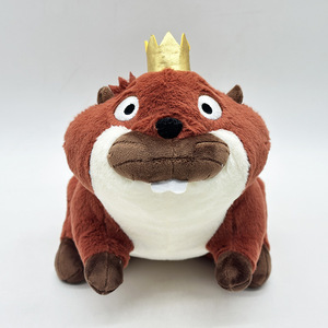 Nuevo Producto Transfronterizo: Muñeco de Peluche Súper Suave Transformable de Castor con Relleno de Algodón PP - Product Image 1