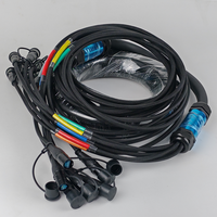 Haute qualité 1 2 4 6 8 canaux RJ45 CAT6 EtherCON Ethernet réseau câble serpent avec tambour de câble pour LED Audio éclairage vidéo