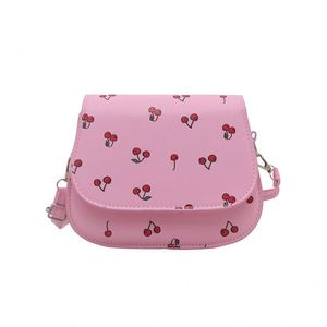 New Arrival PU <b>Small</b> Square Messenger <b>Bag</b> Trendy Cherry Contrast Cross-Body Strap Cosmetics Single <b>Shoulder</b> <b>Bag</b> for Women - Product Image 6