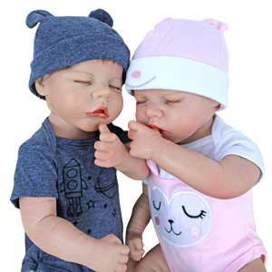 Boneka bayi baru lahir, silikon lembut seluruh tubuh Harga Murah cetakan 18 inci mainan Model realitas anak laki-laki dan perempuan - Product Image 4