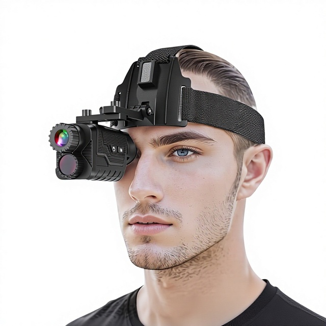 2024 New Head-Mounted Monocular Night Vision Camera 4K HD Digital Outdoor Infrared Telescope 400m Effective Range Video