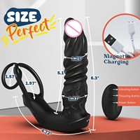 Vibromasseur anal télescopique 3-en-1 avec contrôle par application, plug anal et masseur de prostate pour hommes adultes
