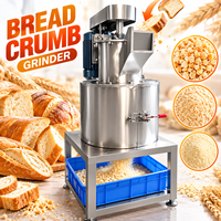 Machine à broyer les morceaux de pain, convoyeur d'alimentation, équipement de broyage haute capacité pour ligne de production de pain de mie