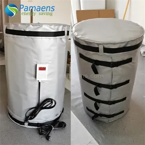 Thermostat Control 120 V / 220 V 55 Gallon Steel Drum Heater Full Cover with Bottom Heating Jacket and Top Insulation Cover