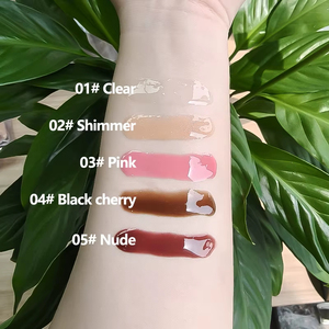 Gloss à lèvres transparent végétalien de haute qualité MLM, baume à lèvres liquide minéral brillant, waterproof, longue tenue, logo personnalisé, maquillage repulpant - Product Image 2