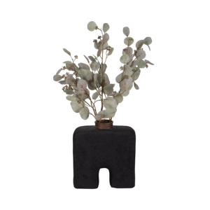 Vaso ad arco scultoreo, moderno vaso in ceramica per fiori, decorazione da tavolo per soggiorno, camera da letto, ufficio - Product Image 2