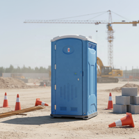 Toilettes mobiles portables d'extérieur avec lavabo intégré pour chantier