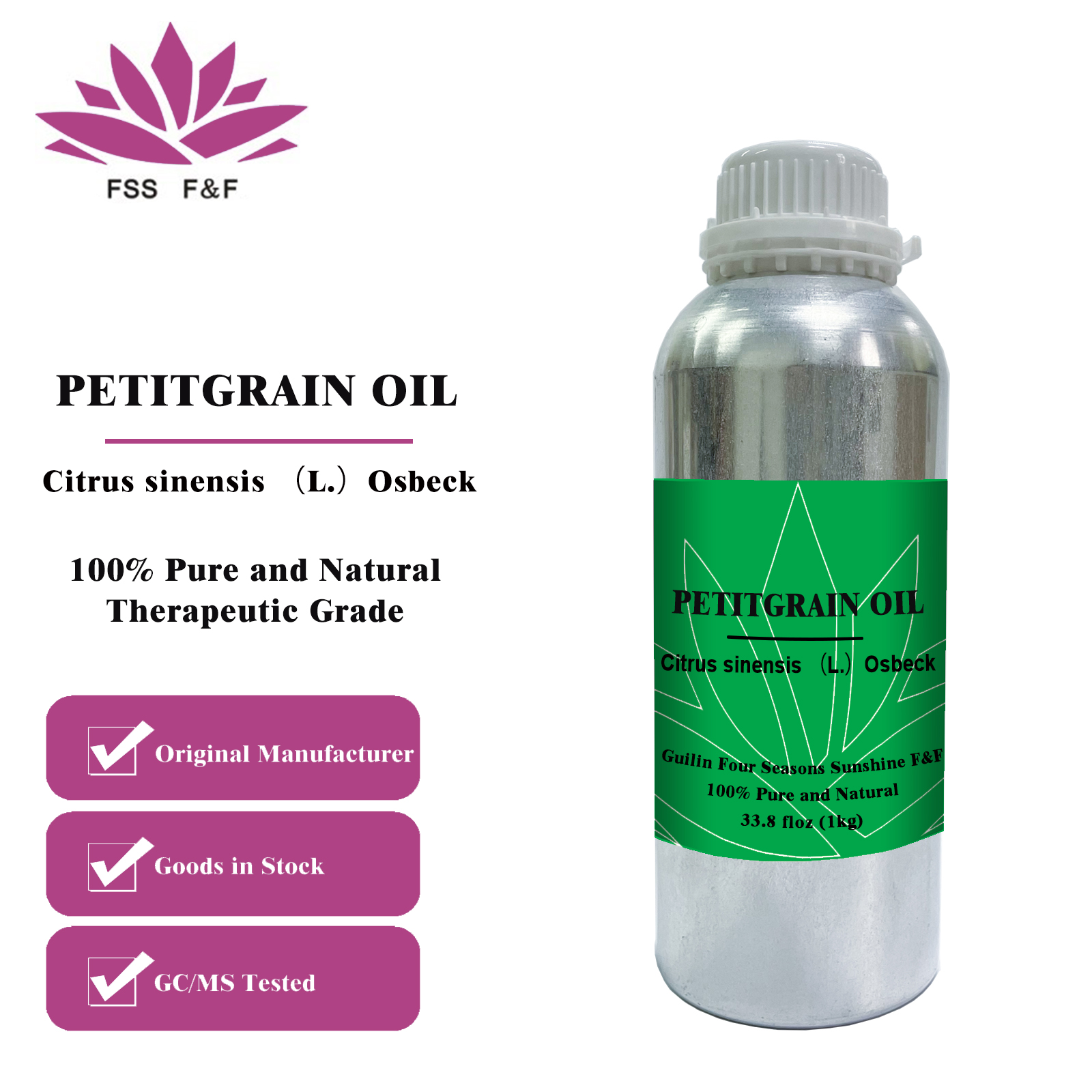 Wholesale Price 100% Natural Aromatherapy Petitgrain Essential Oil Fragrance Pure Perfume Diffuser New Candle Soap