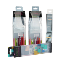 Boîte en plastique transparente personnalisée pour l'emballage de sérum, tonique, lotion, ensemble de soins de la peau, boîte en acétate