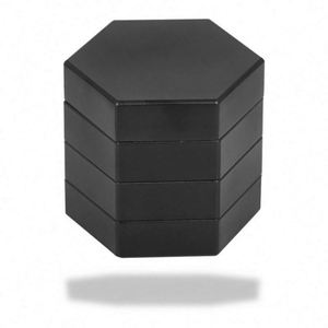 Hexagon 50 mm <b>Herb</b> <b>Grinder</b> 4 Parts Aluminum Metal Custom Logo Smoking Tobacco <b>Grinder</b> - Product Image 5