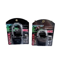 Candado de Alarma Tipo C 110 para Motocicleta, Puerta, Gabinete, Bicicleta, Antirrobo, Impermeable, Resistente al Óxido