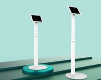 Poser sur le Sol Conception Universelle Hauteur Réglable Étage Tablet Kiosque Stand pour 7»-13 «Android pour Ipad