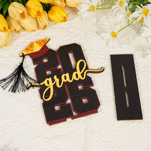 <span class=keywords><strong>Décoration</strong></span> de table en bois très populaire pour la remise des diplômes, signe de l'année de la promotion, <span class=keywords><strong>décoration</strong></span> de fête à domicile - Product Image 3