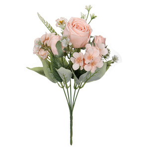 Ramo de Rosas <span class=keywords><strong>Kimberley</strong></span> de Seda Artificial de Alta Calidad, Flor de Franela para el Día de San Valentín, Decoración Suave para Bodas y Hogar - Product Image 3