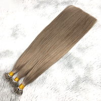 Extensiones de Cabello Humano con Punta Nano y Cutícula Alineada, Anillo Nano, Cabello Europeo de 22 y 24 Pulgadas, Venta al Por Mayor de Fábrica